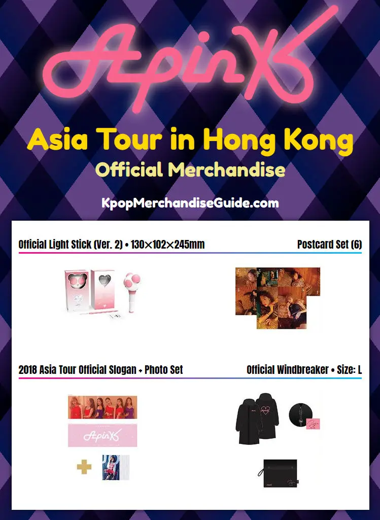 Apink Asia Tour in Hong Kong Merchandise