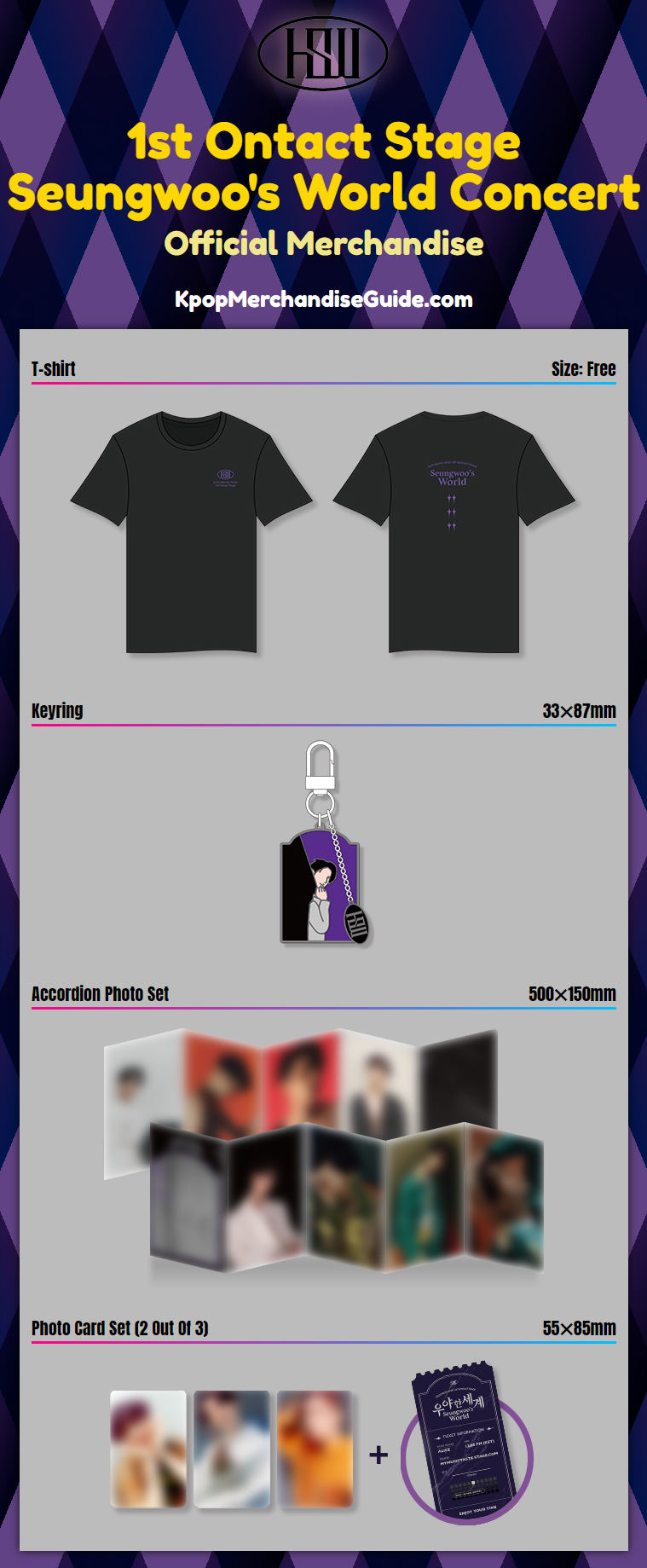 Han Seung Woo 1st Ontact Stage Seungwoo's World Concert Merchandise