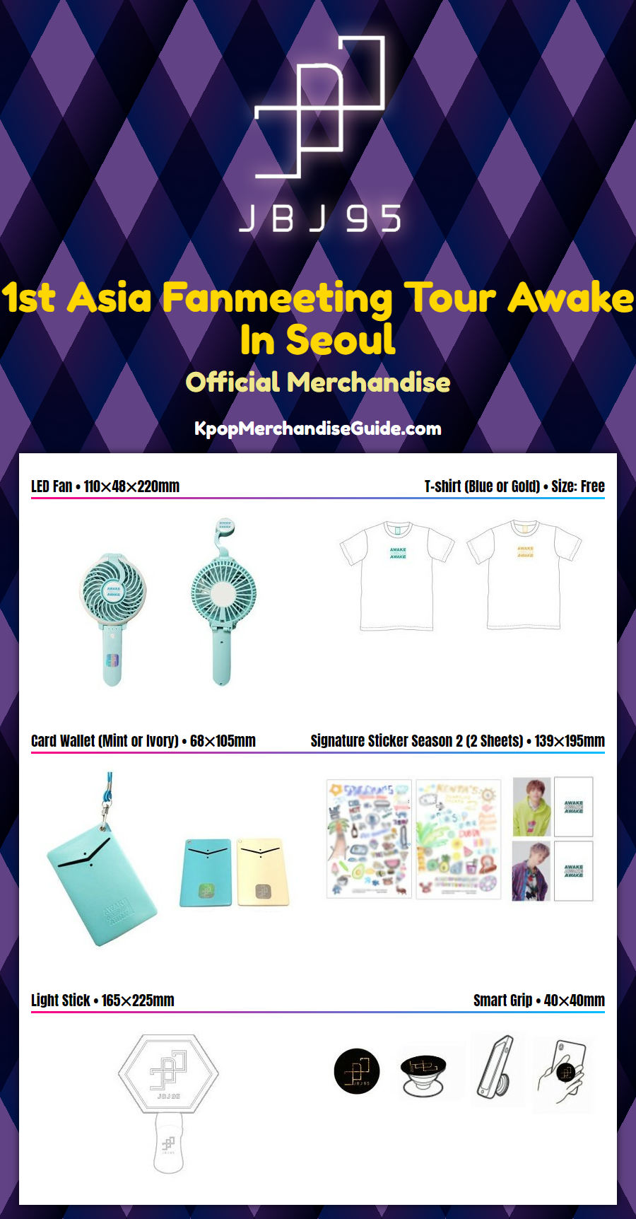 JBJ95 1st Asia Fanmeeting Tour Awake In Seoul Merchandise
