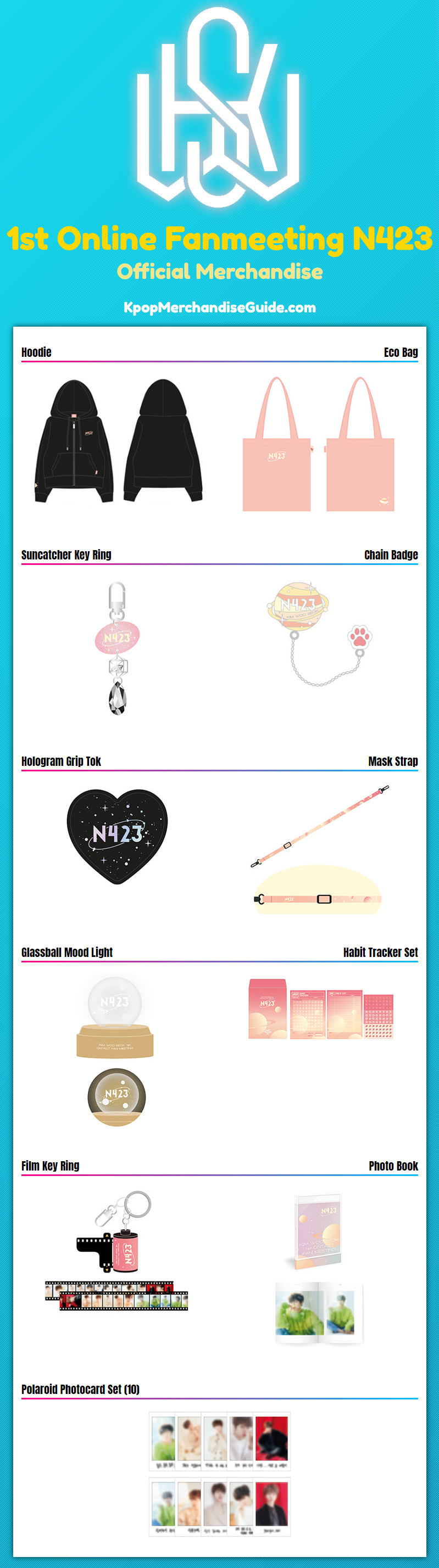 Kim Woo Seok 1st Online Fanmeeting N423 Merchandise