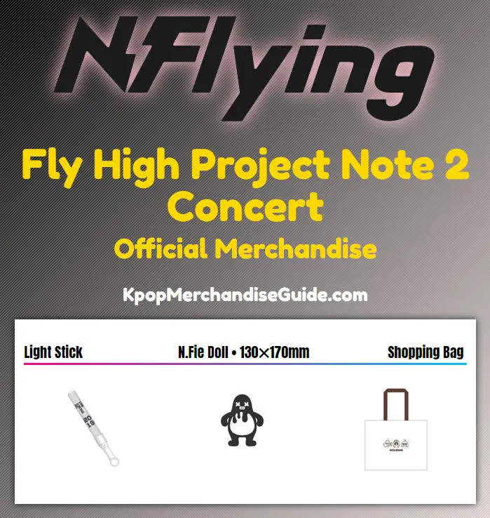N.Flying Fly High Project Note 2 Concert Merchandise