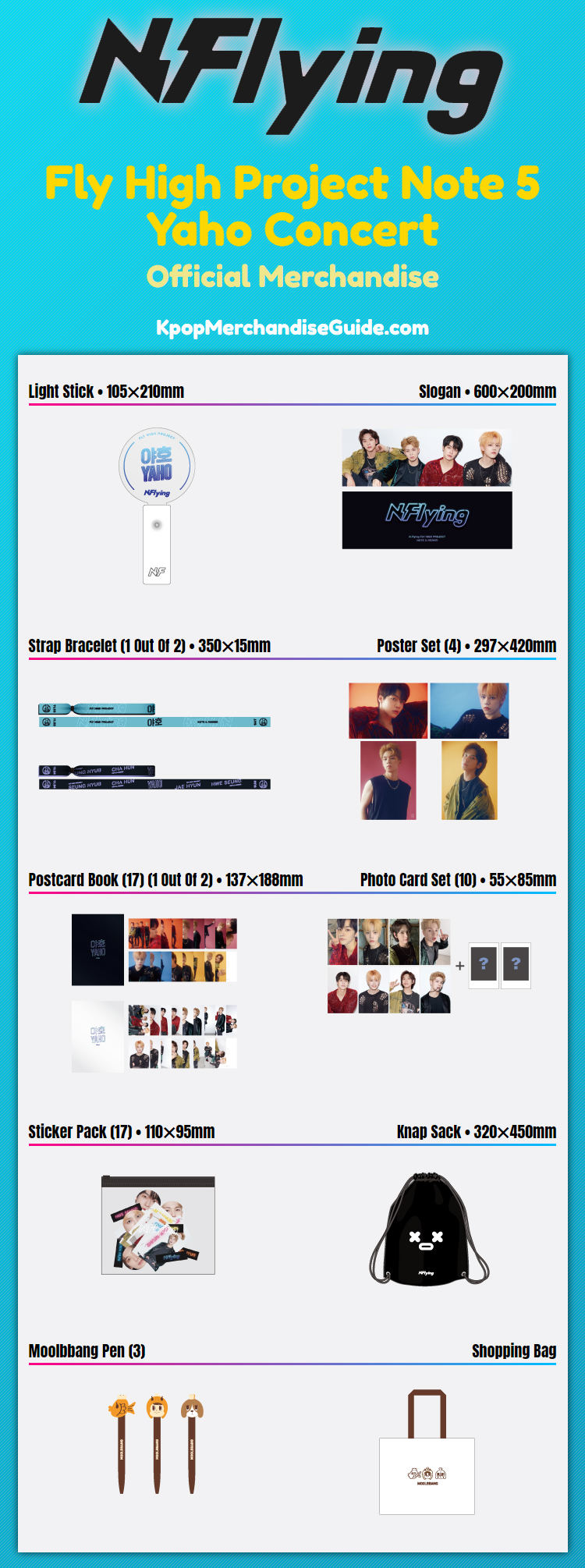 N.Flying Fly High Project Note 5 Yaho Concert Merchandise