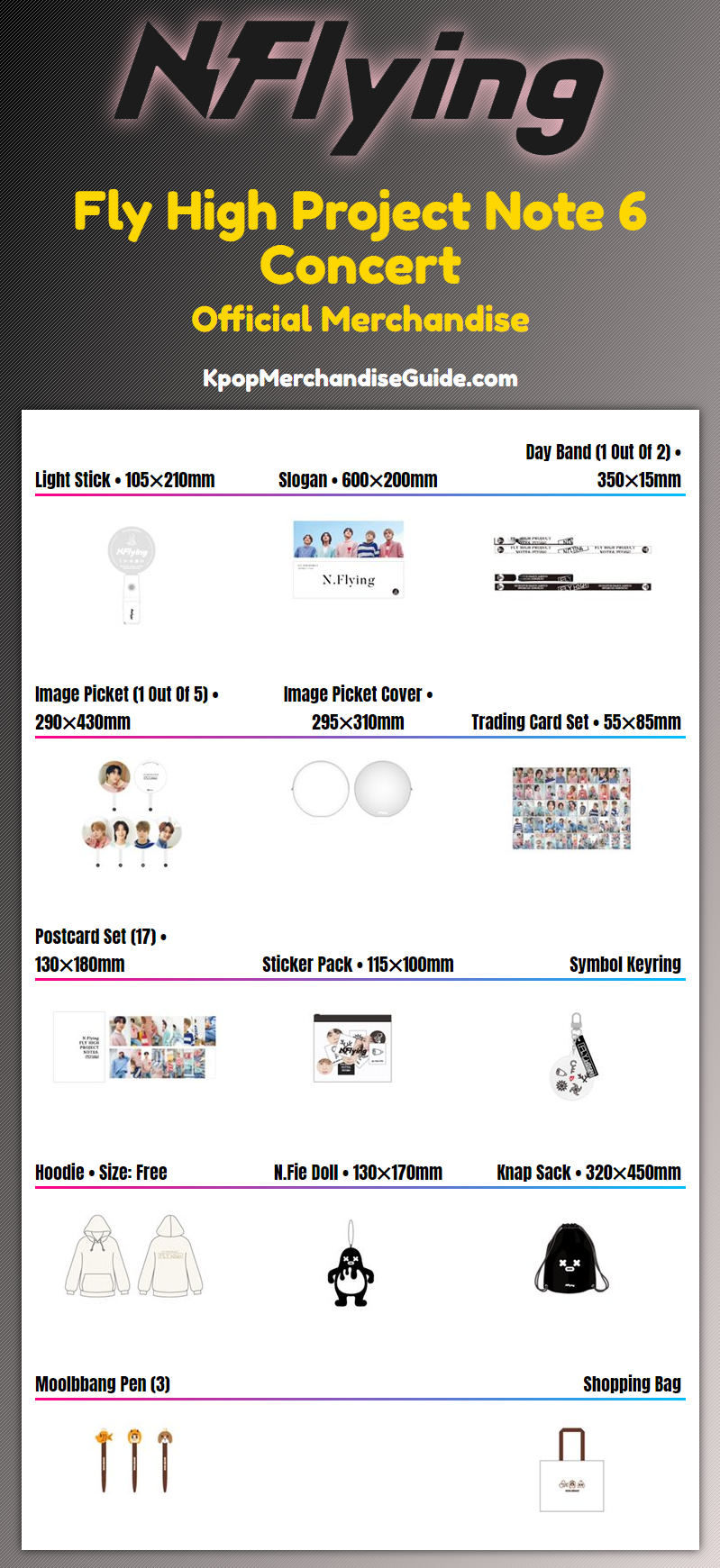 N.Flying Fly High Project Note 6 Concert Merchandise