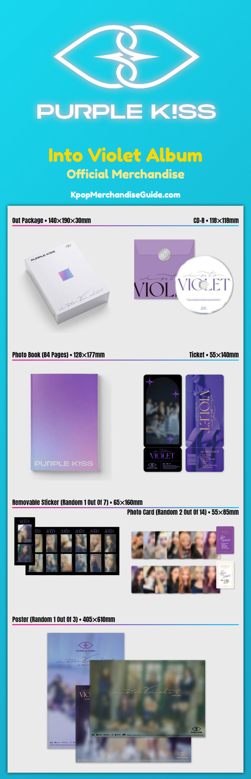 Purple Kiss Into Violet Album Merchandise