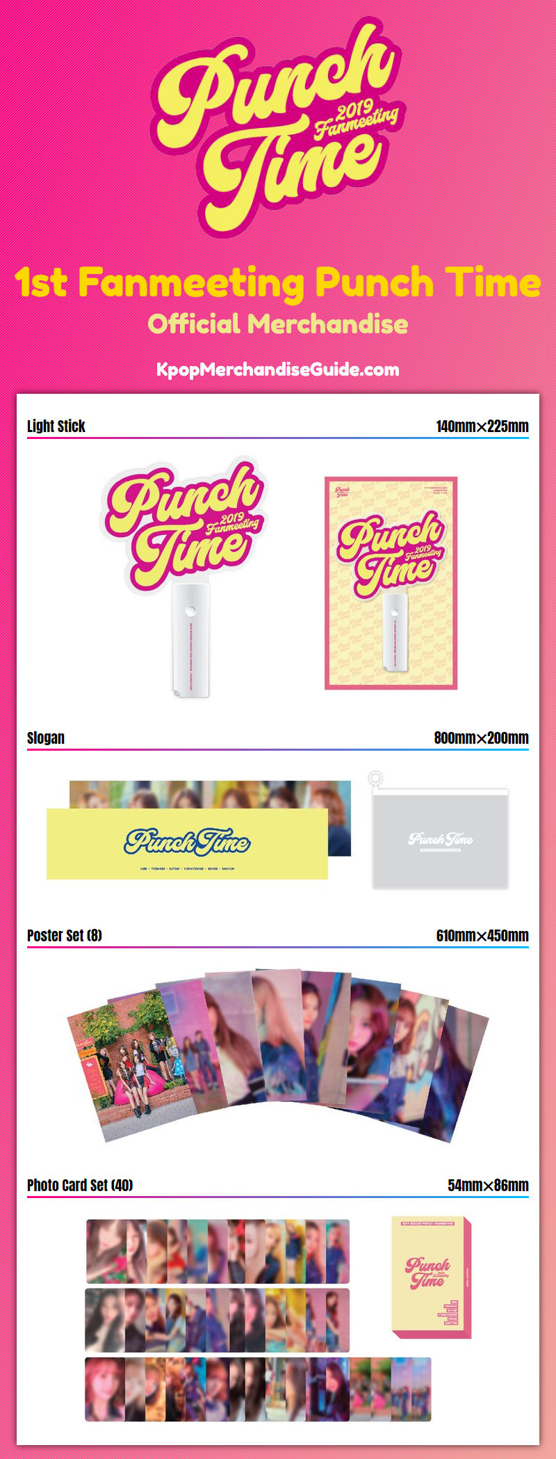 Rocket Punch 1st Fanmeeting Punch Time Merchandise