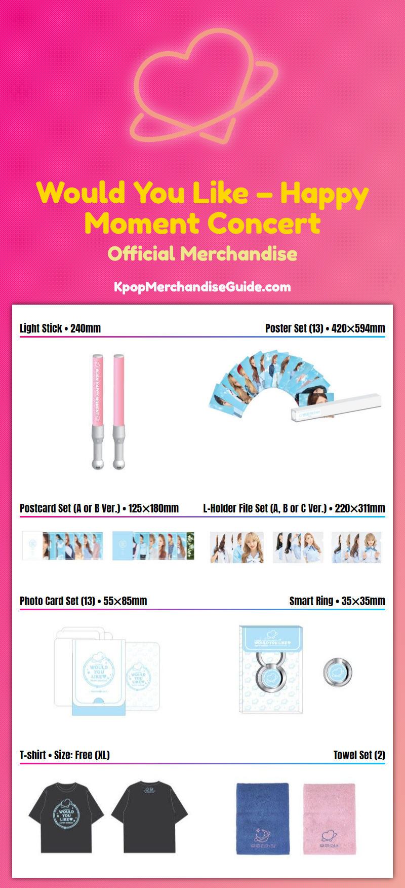 WJSN Would You Like – Happy Moment Concert Merchandise