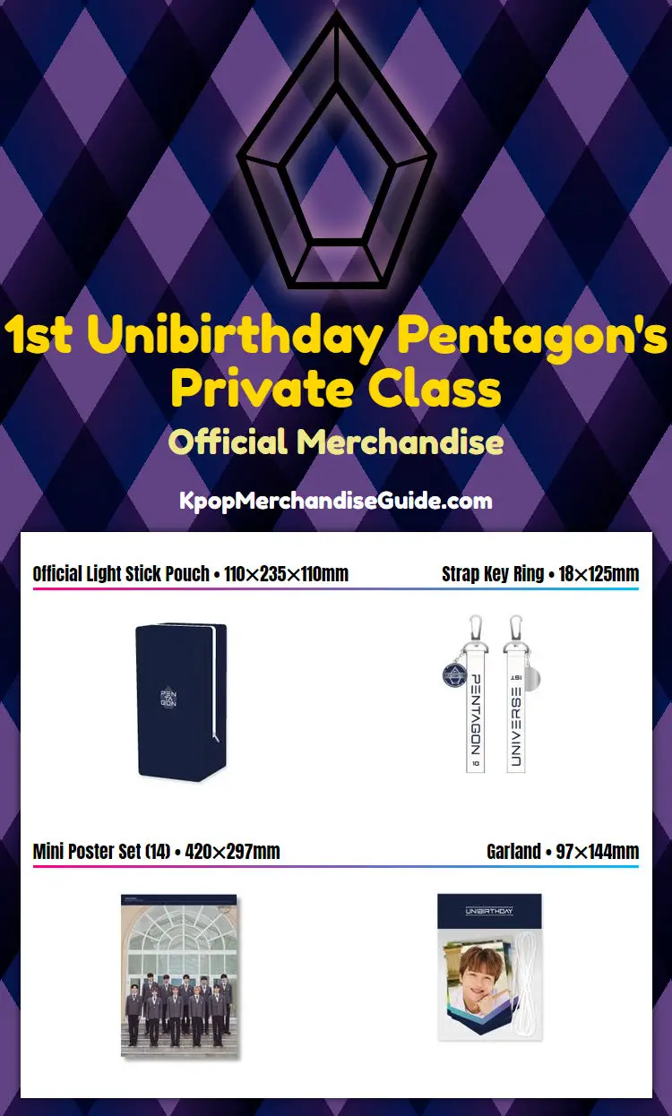 1st Unibirthday - Pentagon's Private Class Merchandise