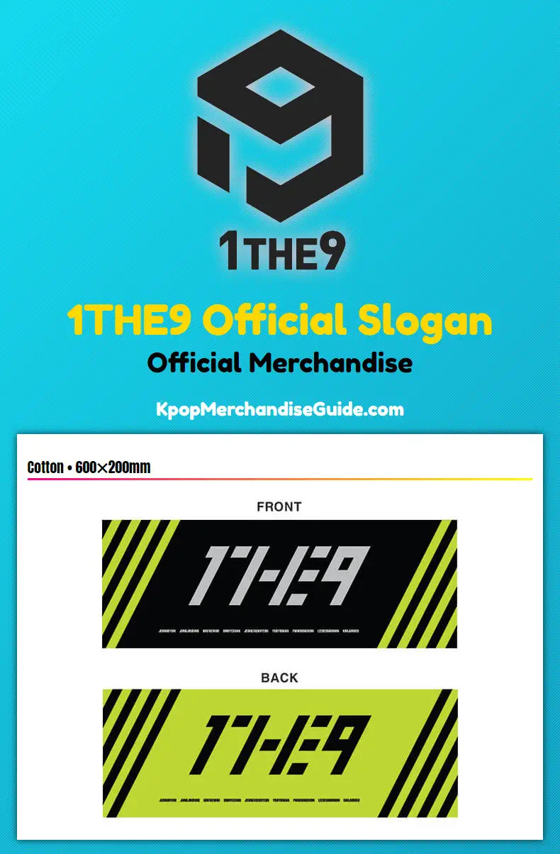 1THE9 Official Slogan Merchandise