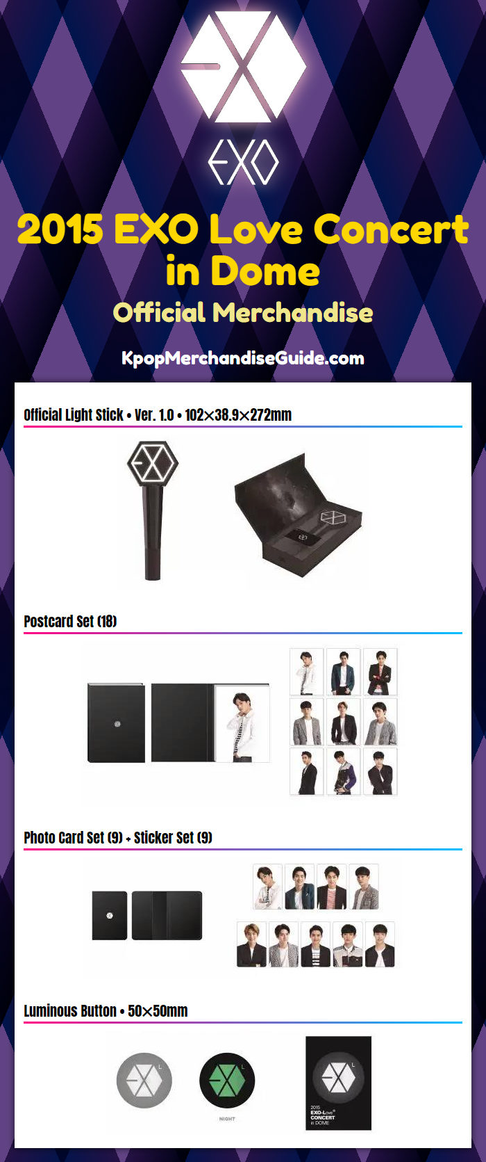 2015 EXO Love Concert in Dome Merchandise