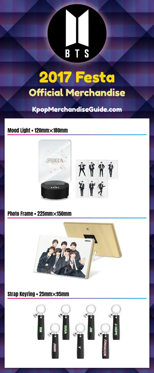 2018 Bts Festa Prom Party Merchandise