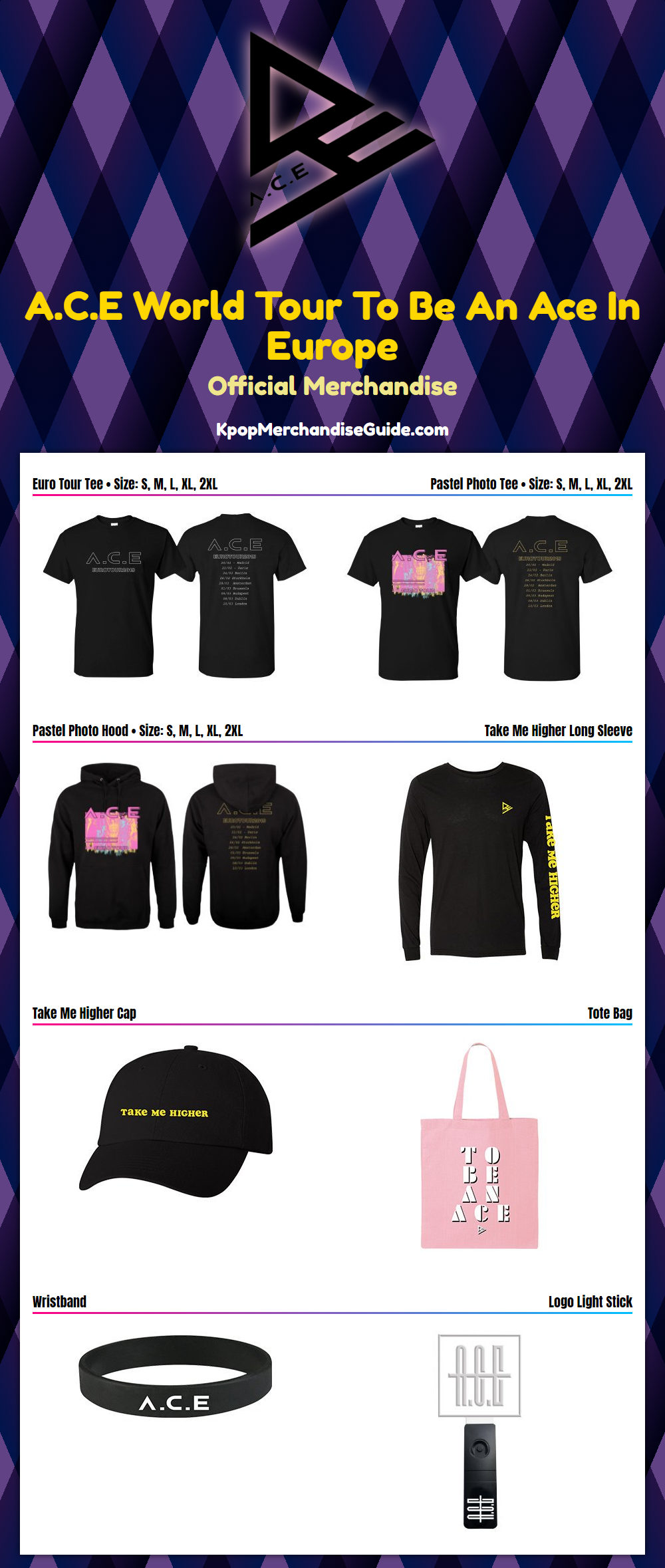 ACE World Tour To Be An Ace In Europe Merchandise