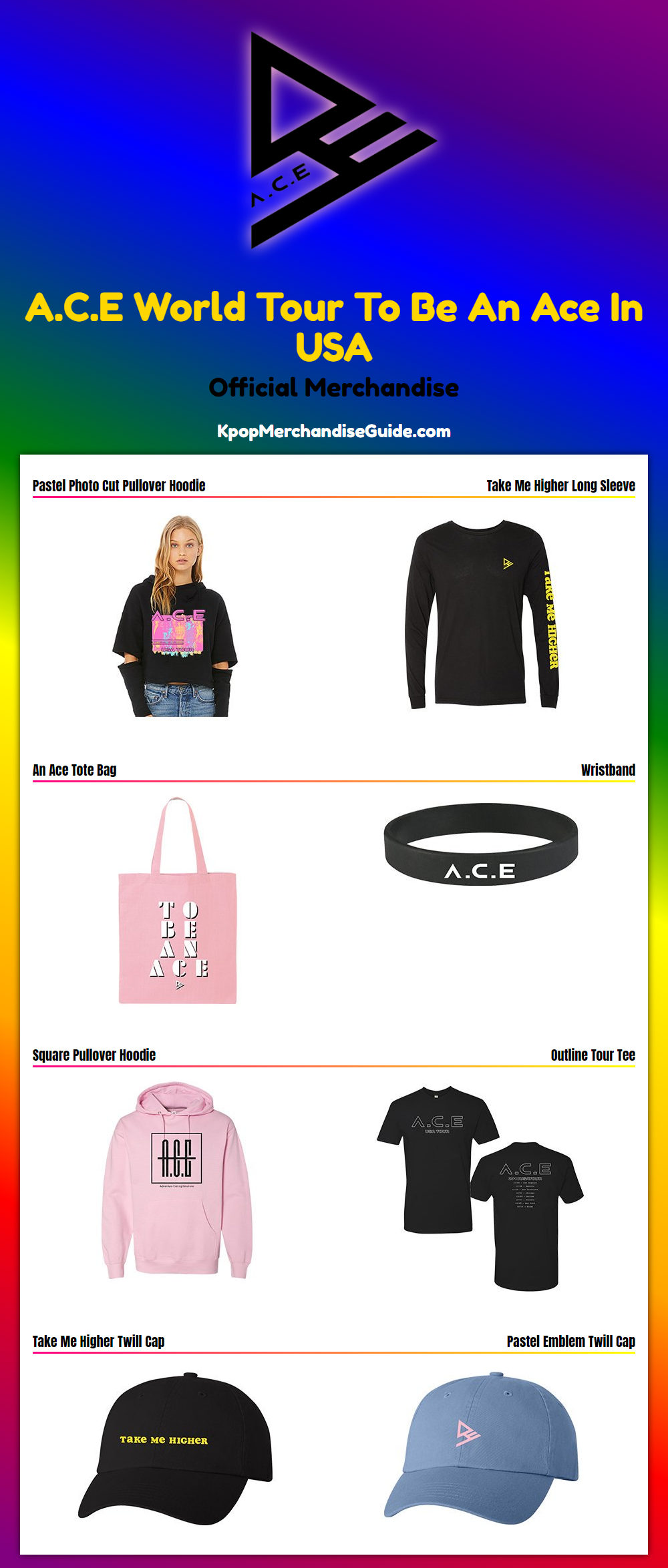 ACE World Tour To Be An Ace In USA Merchandise