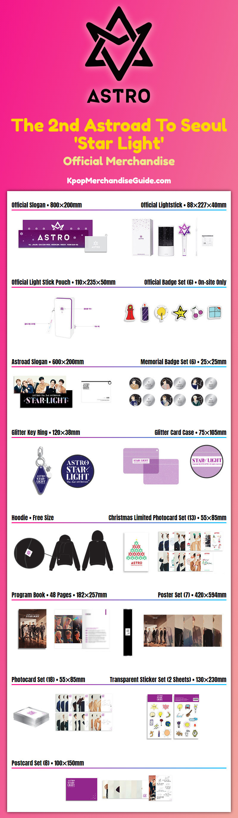 Astro The 2nd Astroad To Seoul Concert Merchandise