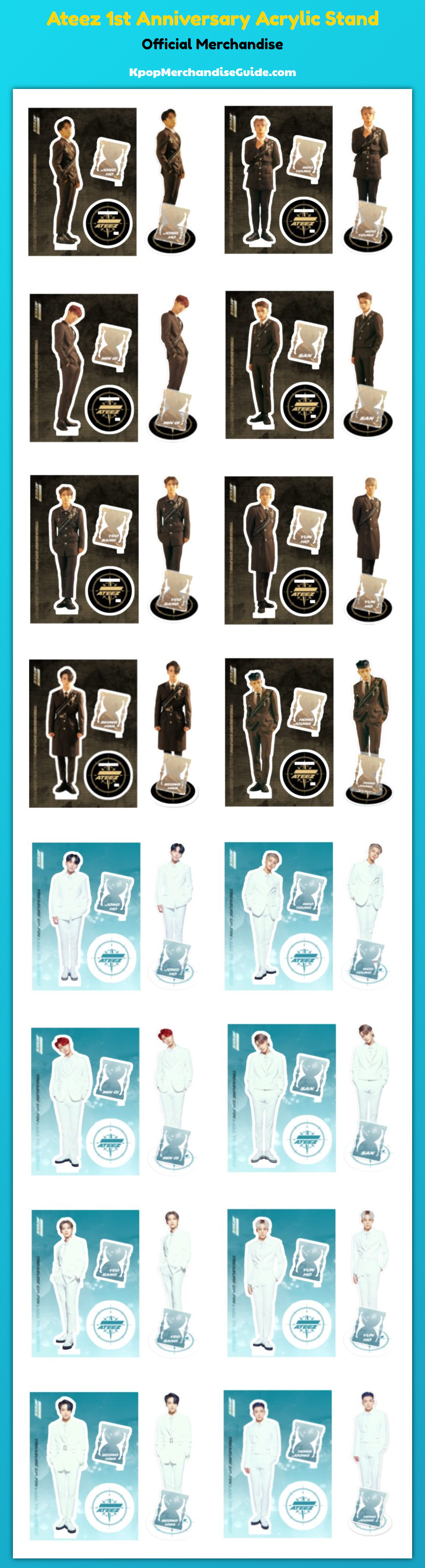 Ateez 1st Anniversary Acrylic Stand