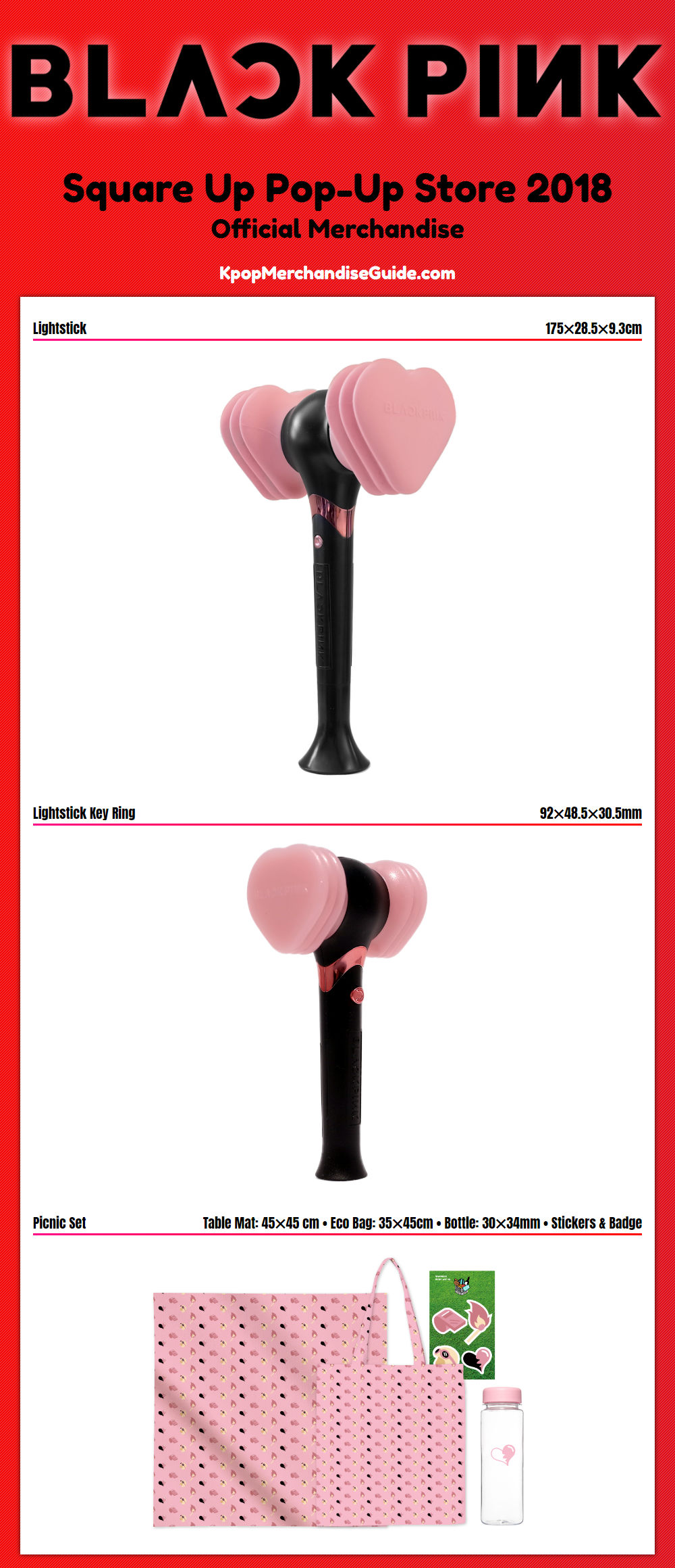 Blackpink Square Up Pop-Up Store 2018 Merchandise