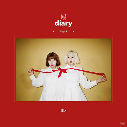 Bolbbalgan4 Red Diary Page.1 Mini Album Cover