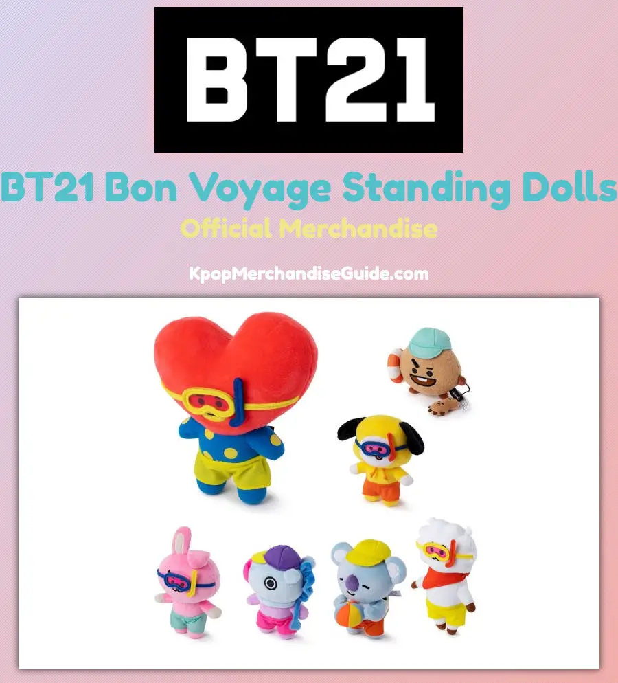 BT21 Bon Voyage Standing Plushies