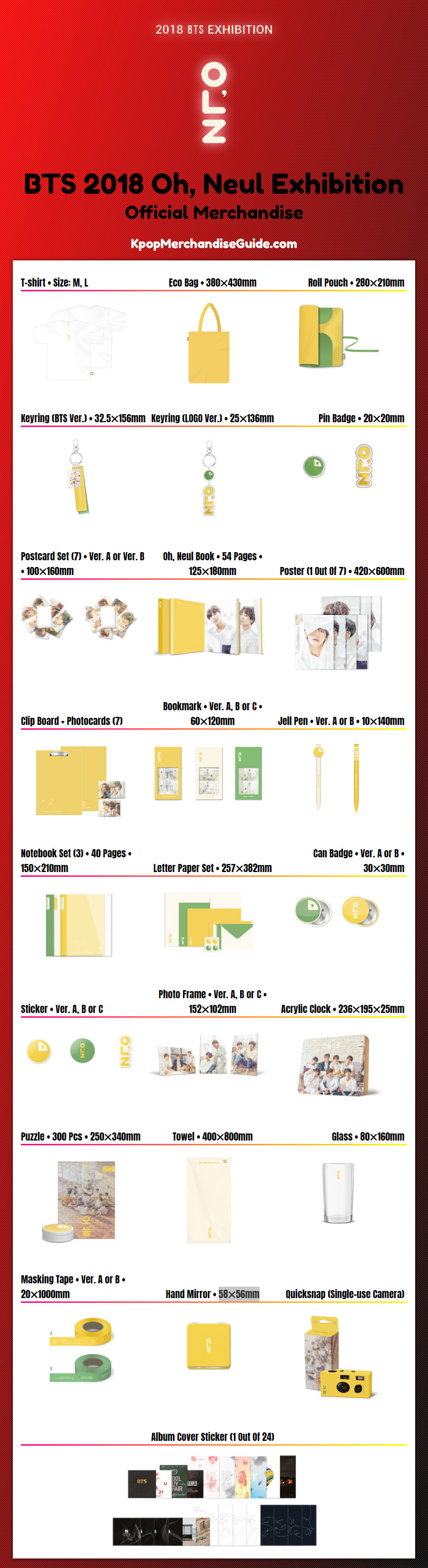 BTS 2018 Oh, Neul Exhibition Merchandise