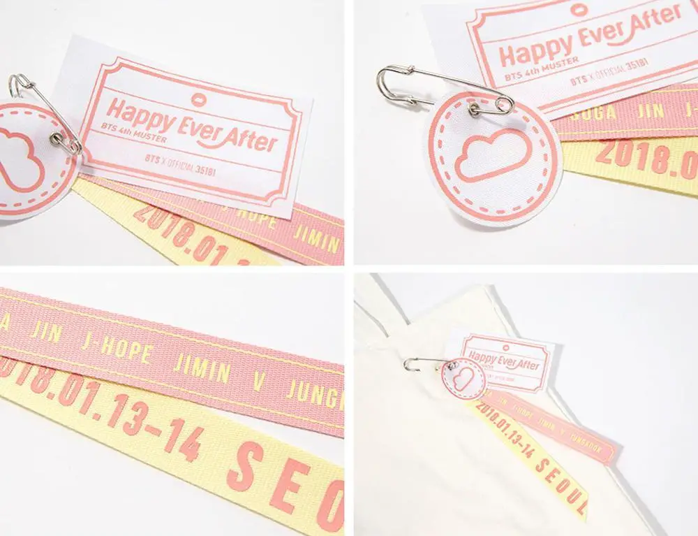 BTS 4th Muster Happy Ever After Memorial Label Tag