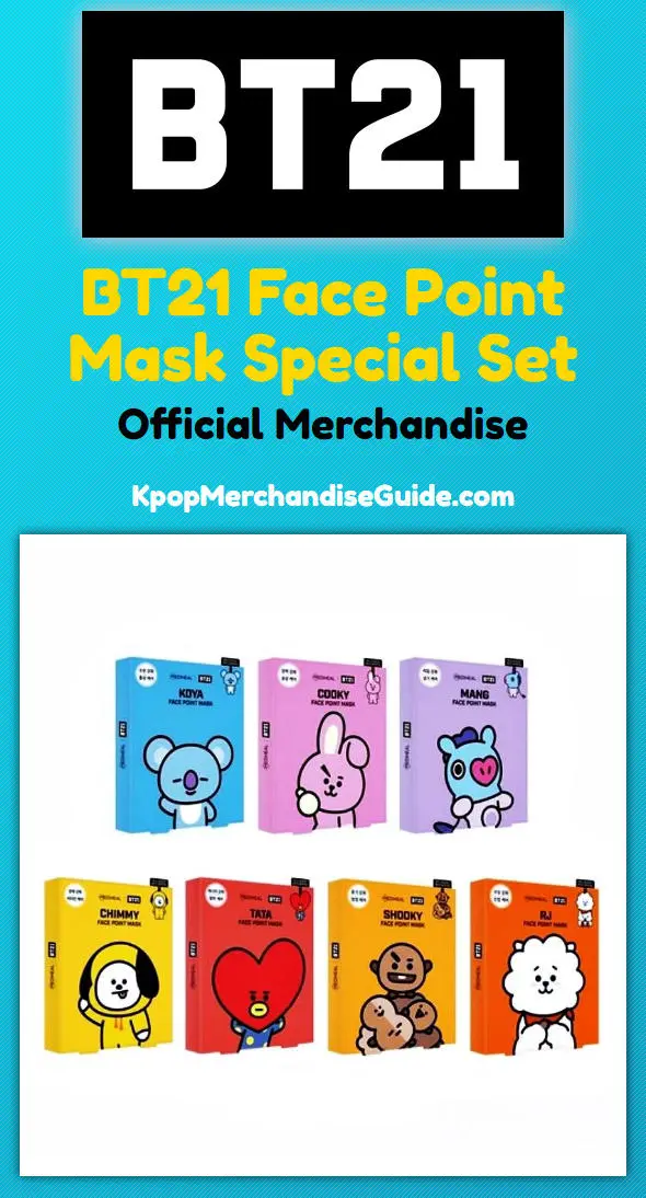 BTS BT21 Face Point Mask Special Set
