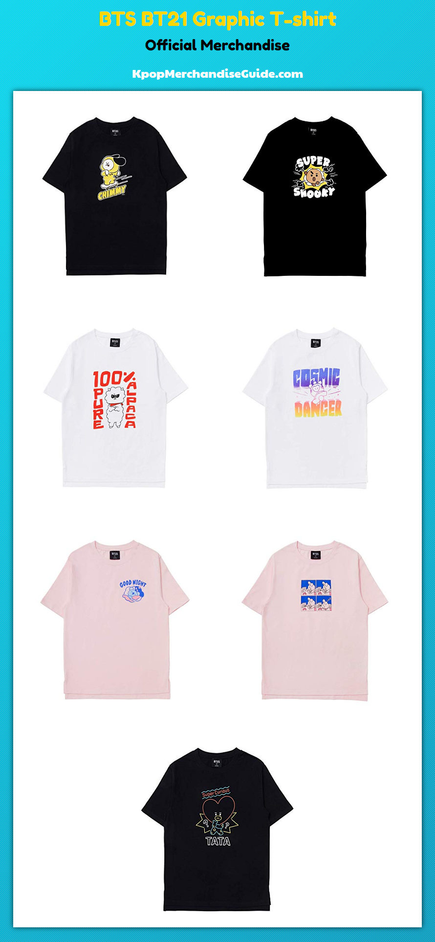 bt21 shirt official