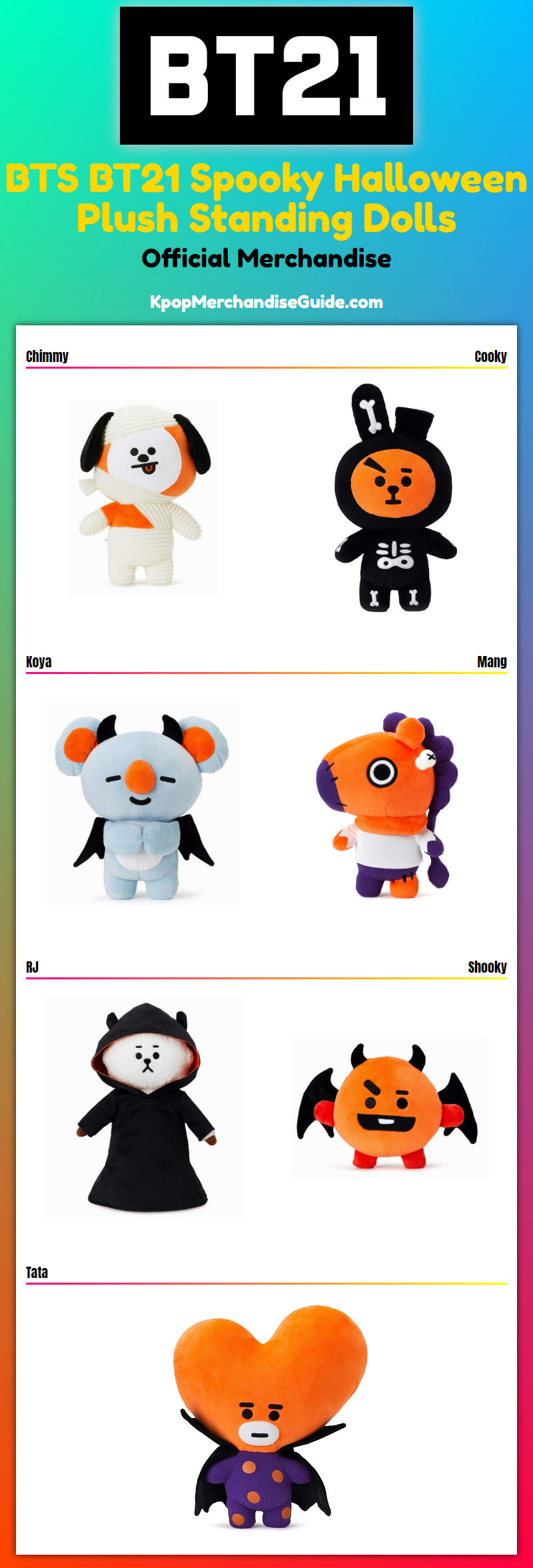 bts21 plushies