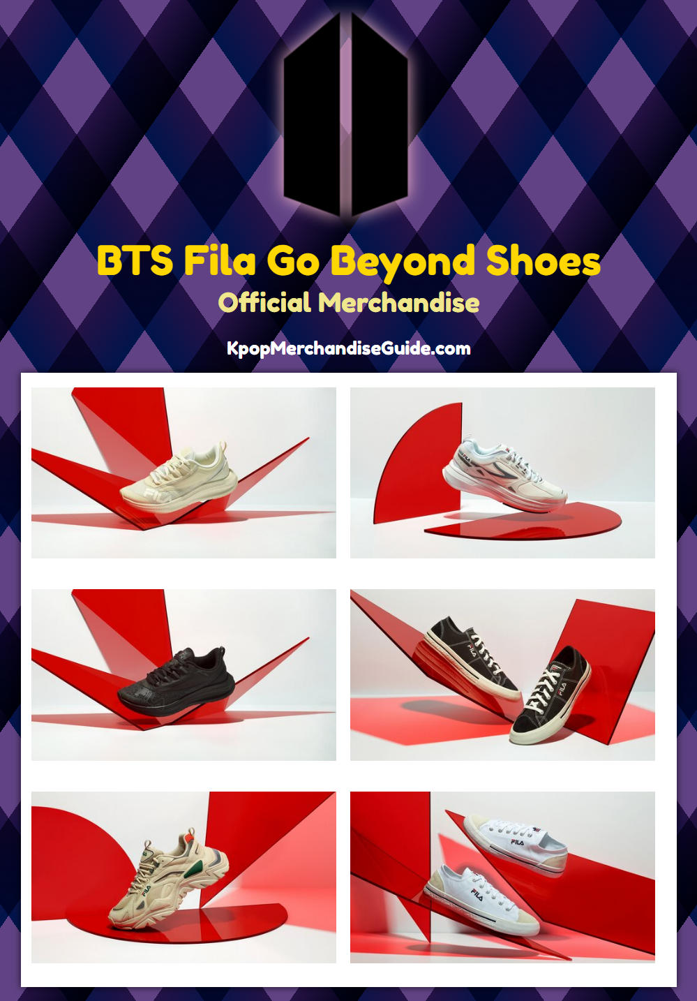 BTS Fila Go Beyond Shoes
