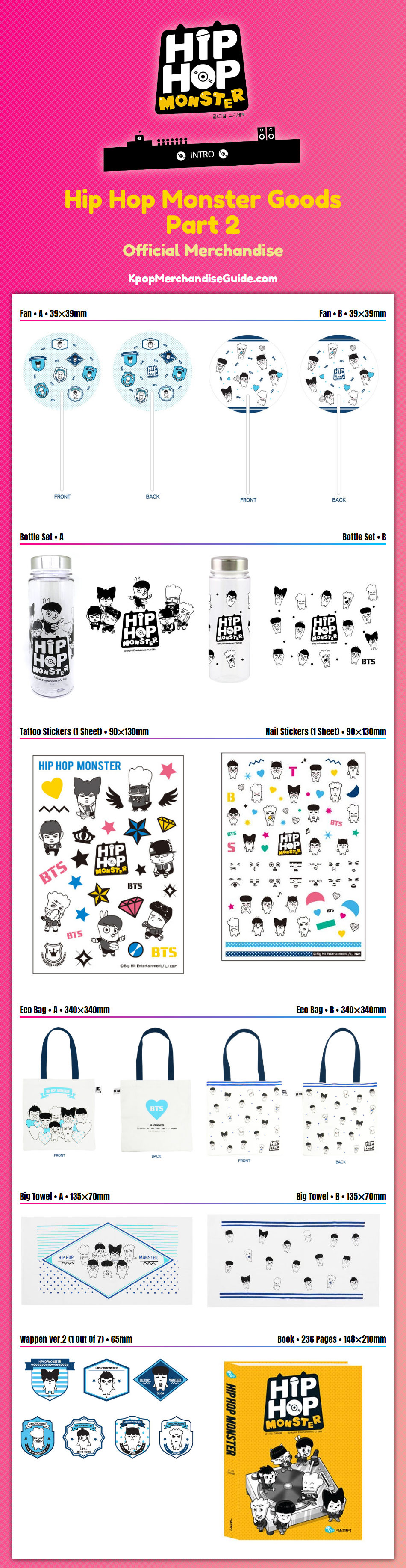 BTS Hip Hop Monster Merchandise - Part 2