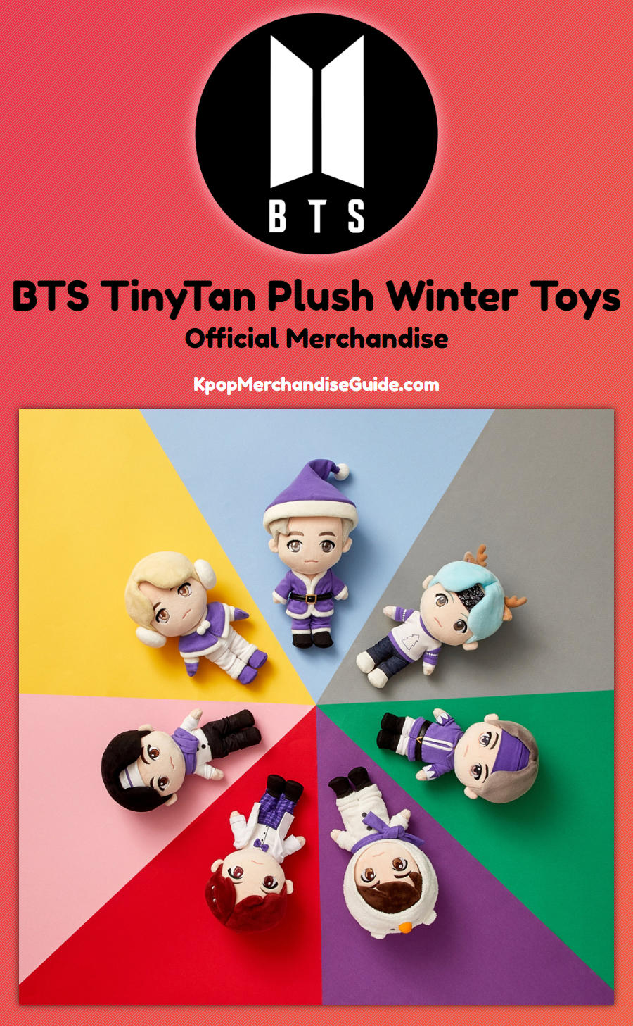 BTS TinyTan Plush Christmas Winter Toys