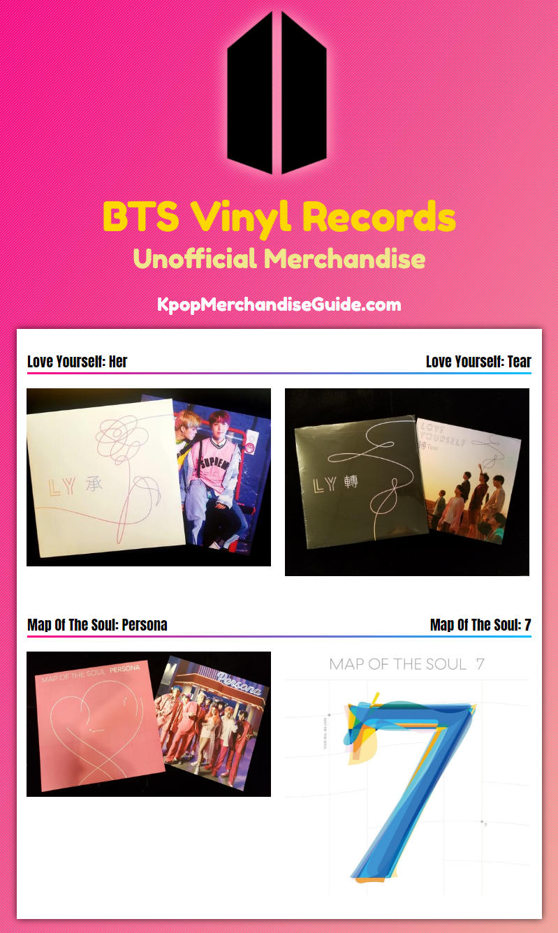 BTS Unofficial Vinyl Records