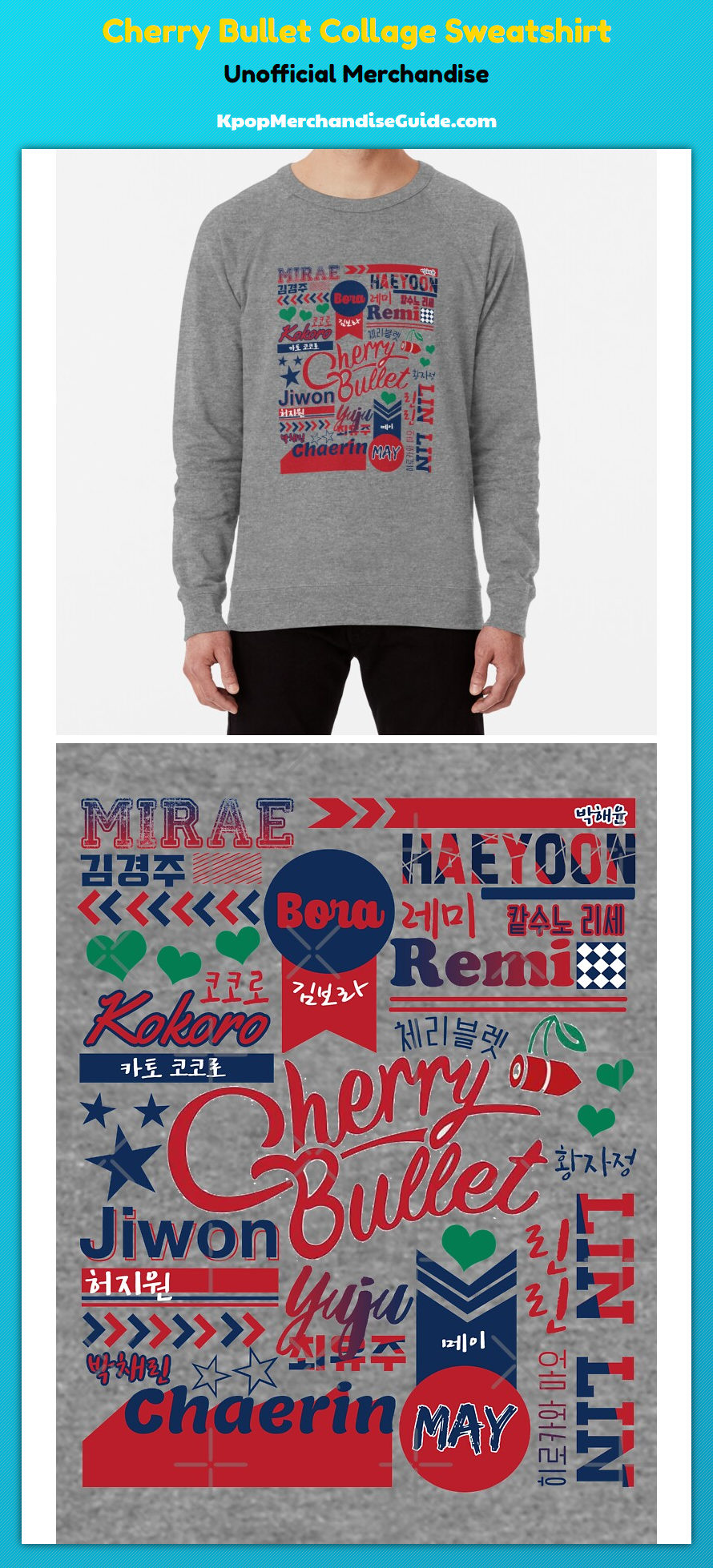 Cherry Bullet Collage Sweatshirt