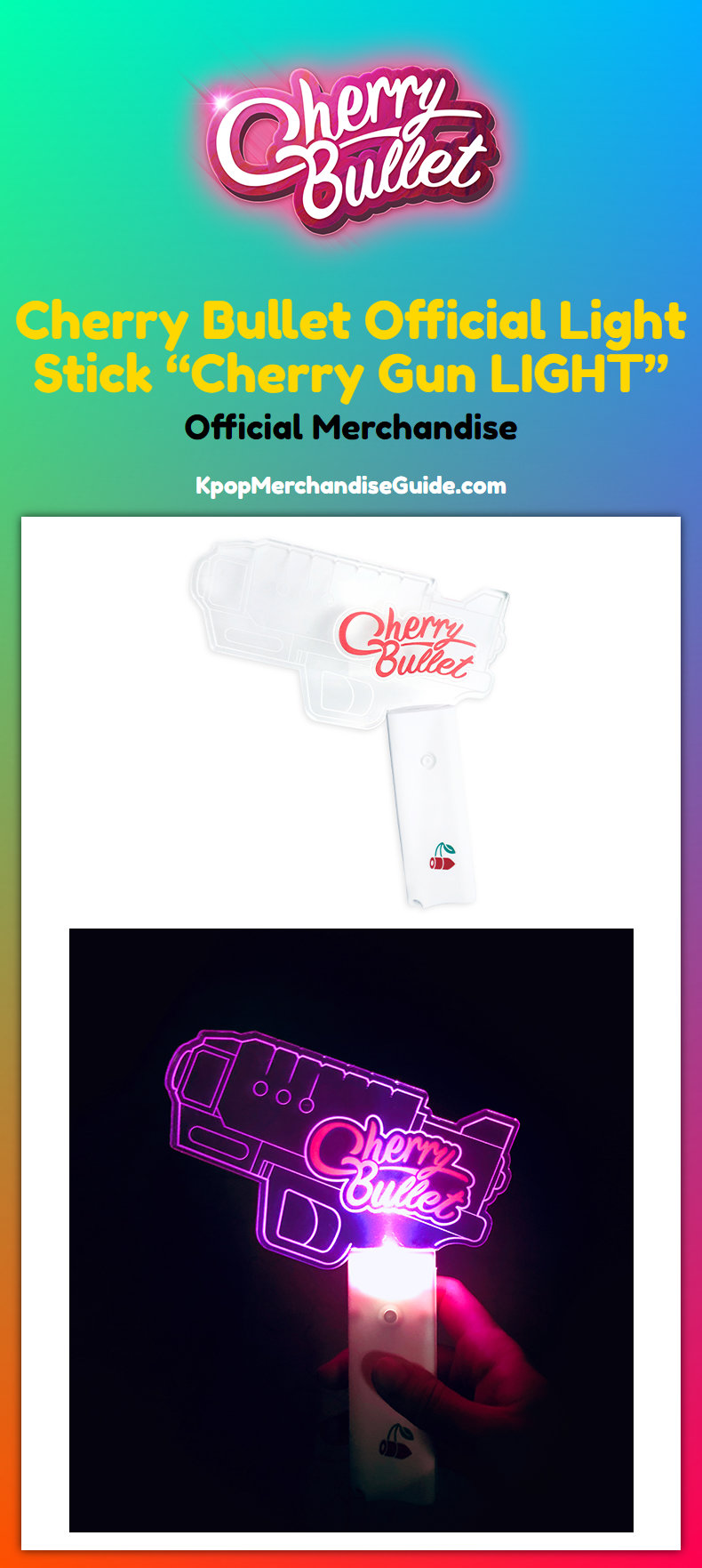 Cherry Bullet Official Light Stick Cherry Gun LIGHT