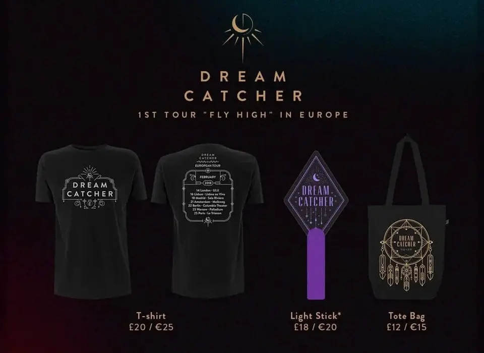 Dreamcatcher 1st Tour Fly High In Europe Merchandise