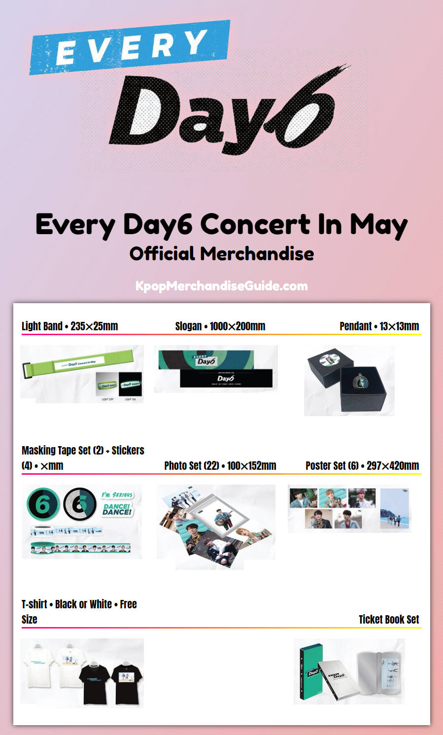 Every Day6 Concert In May Merchandise