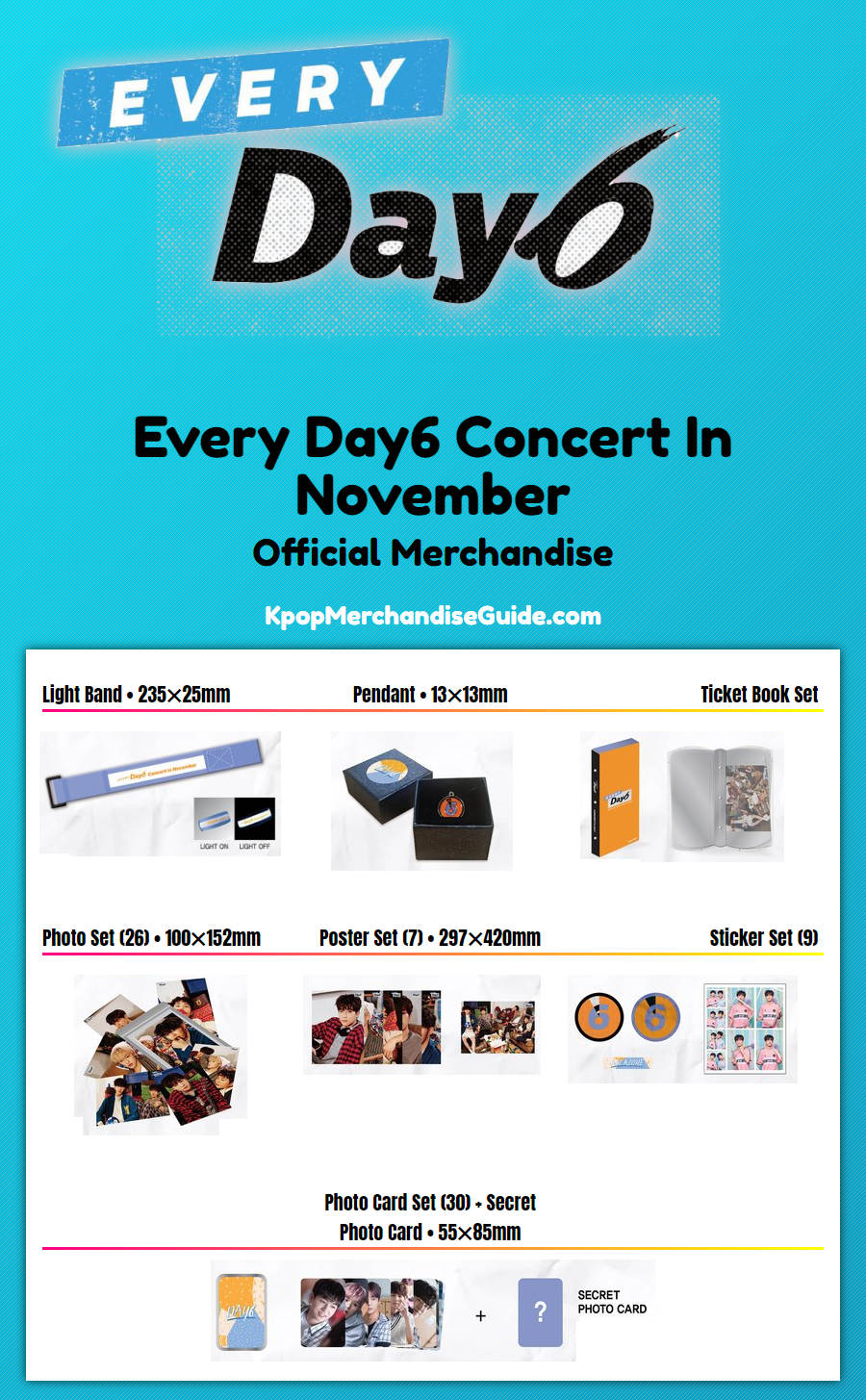 Every Day6 Concert In November Merchandise