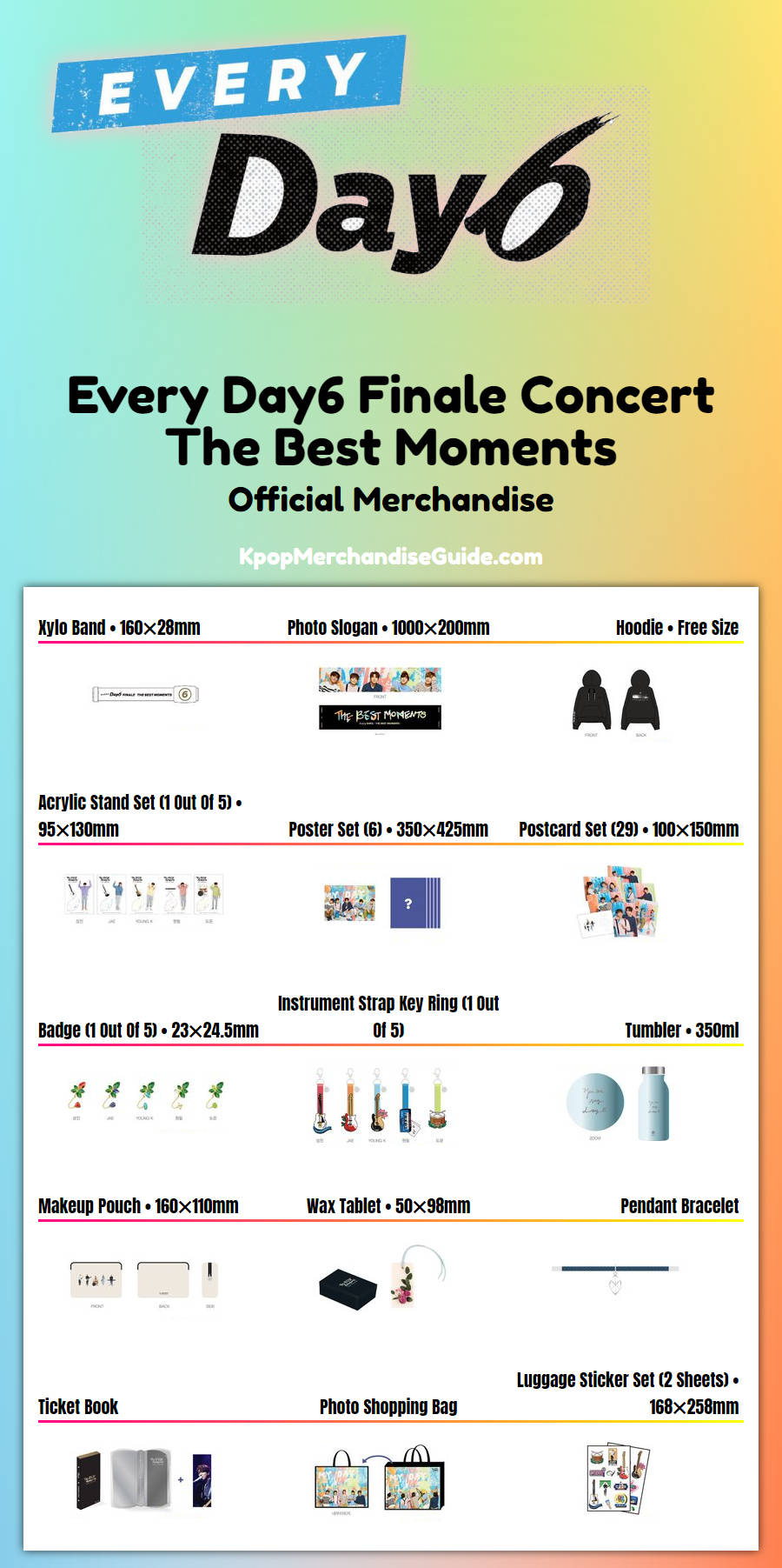 Every Day6 Finale Concert - The Best Moments Merchandise