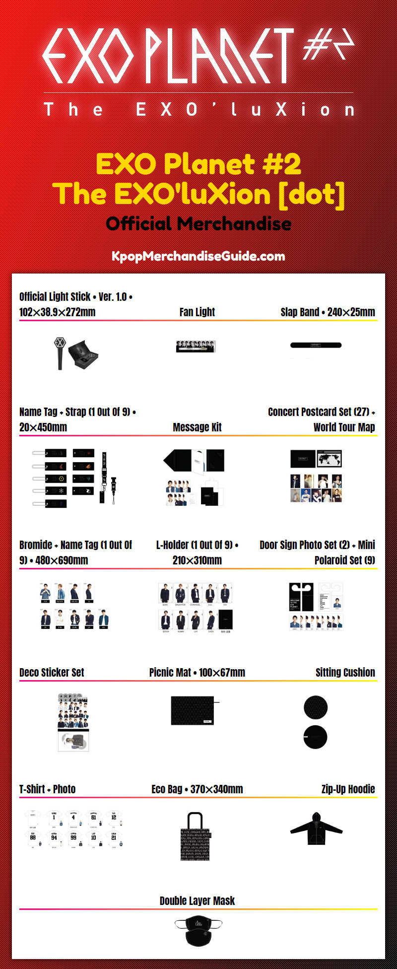 EXO Planet #2 - The EXO'luXion [dot] Merchandise