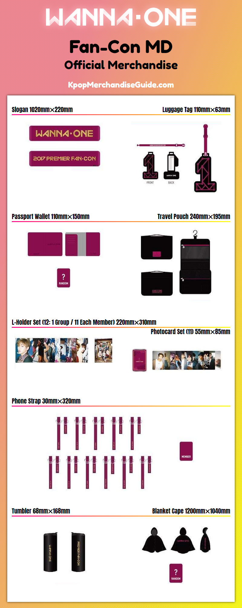 Wanna One Merchandise