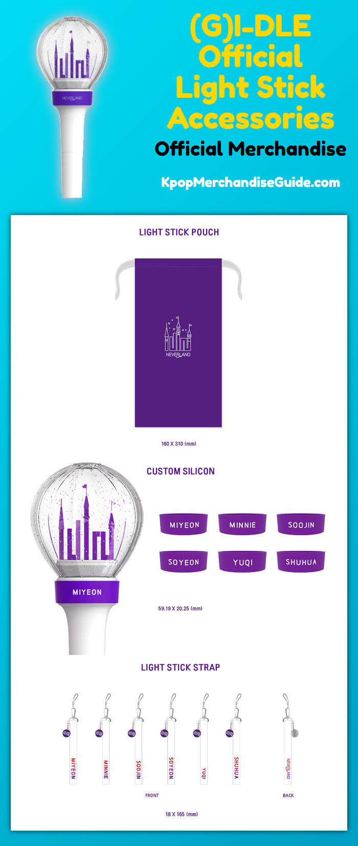 (G)I-DLE Official Light Stick Accessories