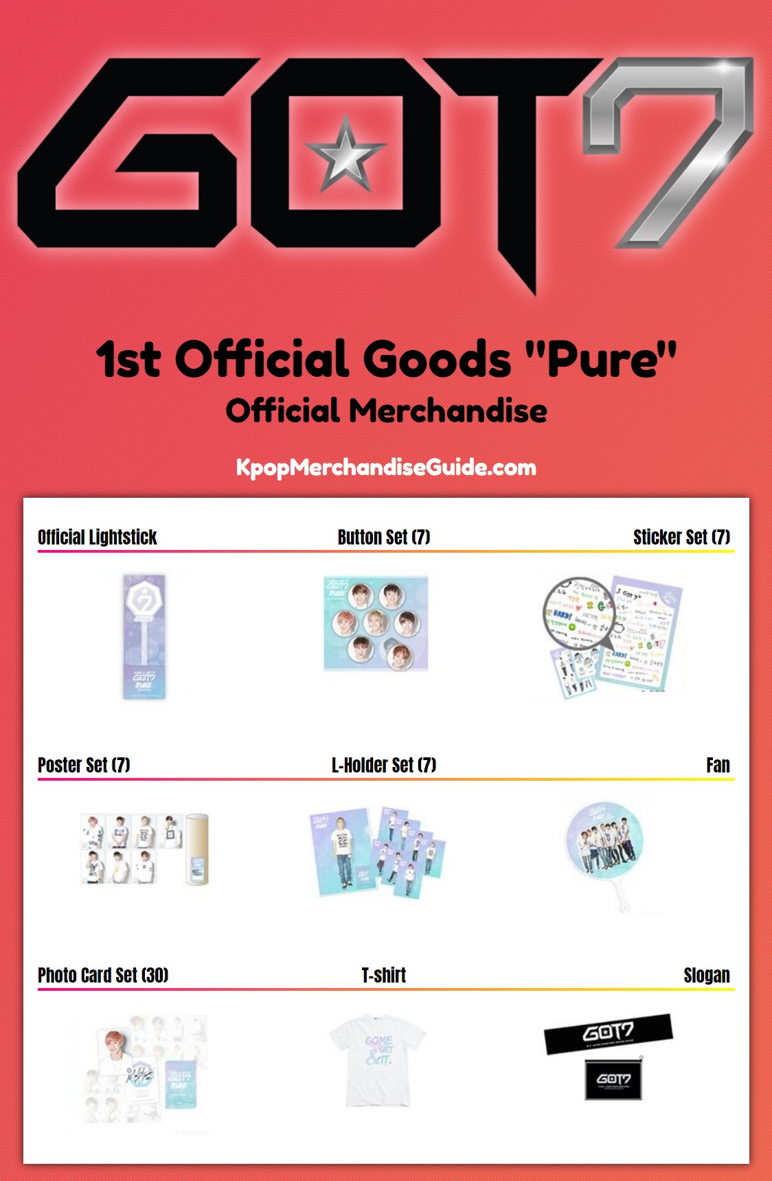 GOT7 1st Official Goods Pure