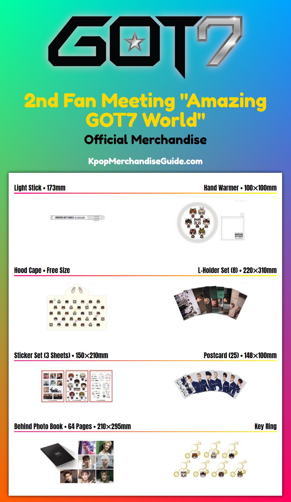 GOT7 2nd Fan Meeting Amazing GOT7 World Merchandise