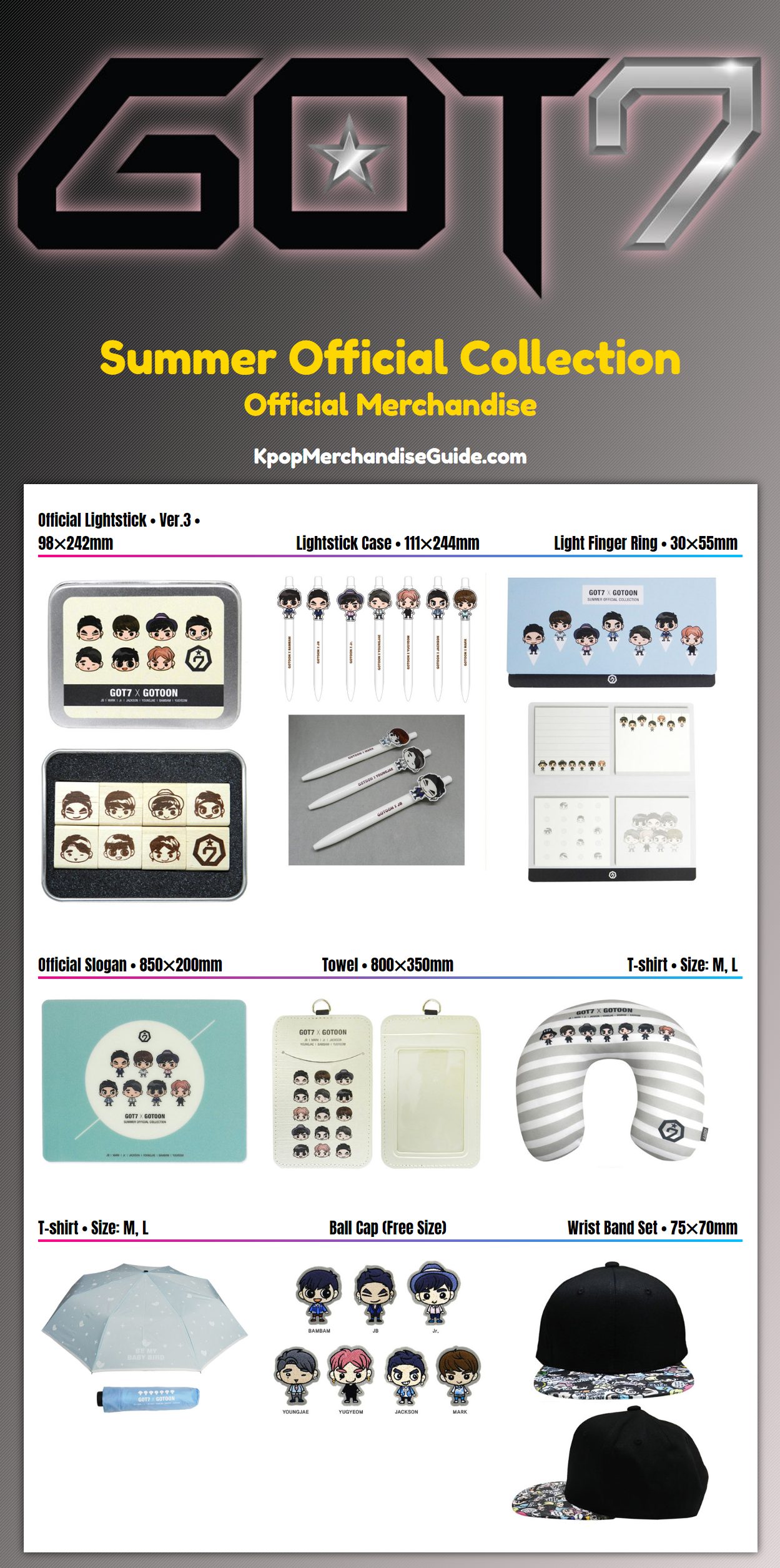 GOT7 Summer Official Collection Merchandise