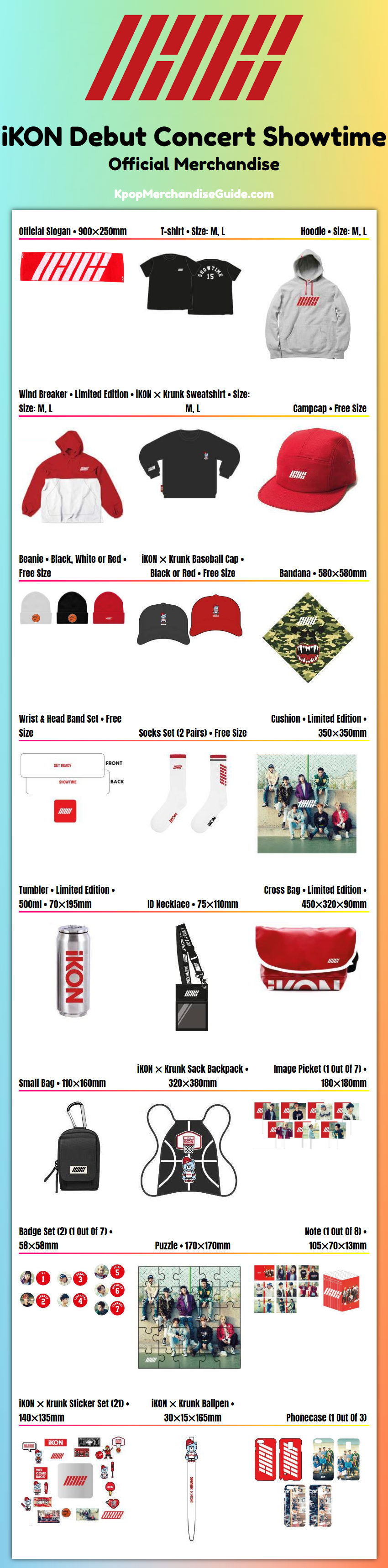 iKON Debut Concert Showtime Merchandise