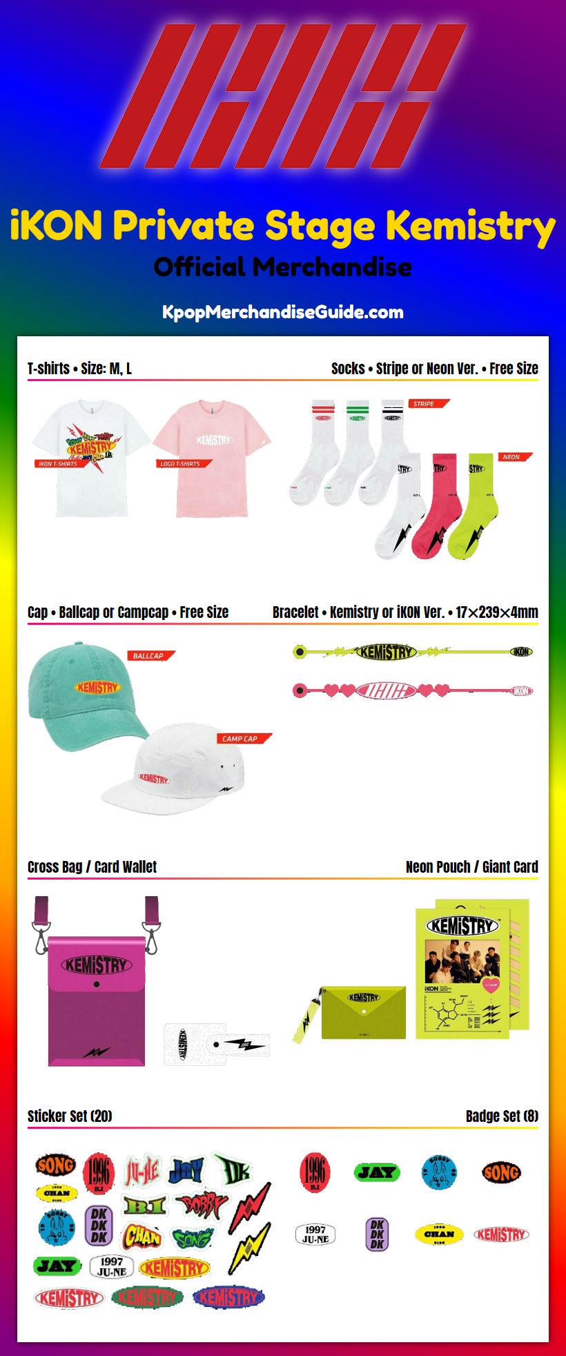 iKON Private Stage Kemistry Merchandise