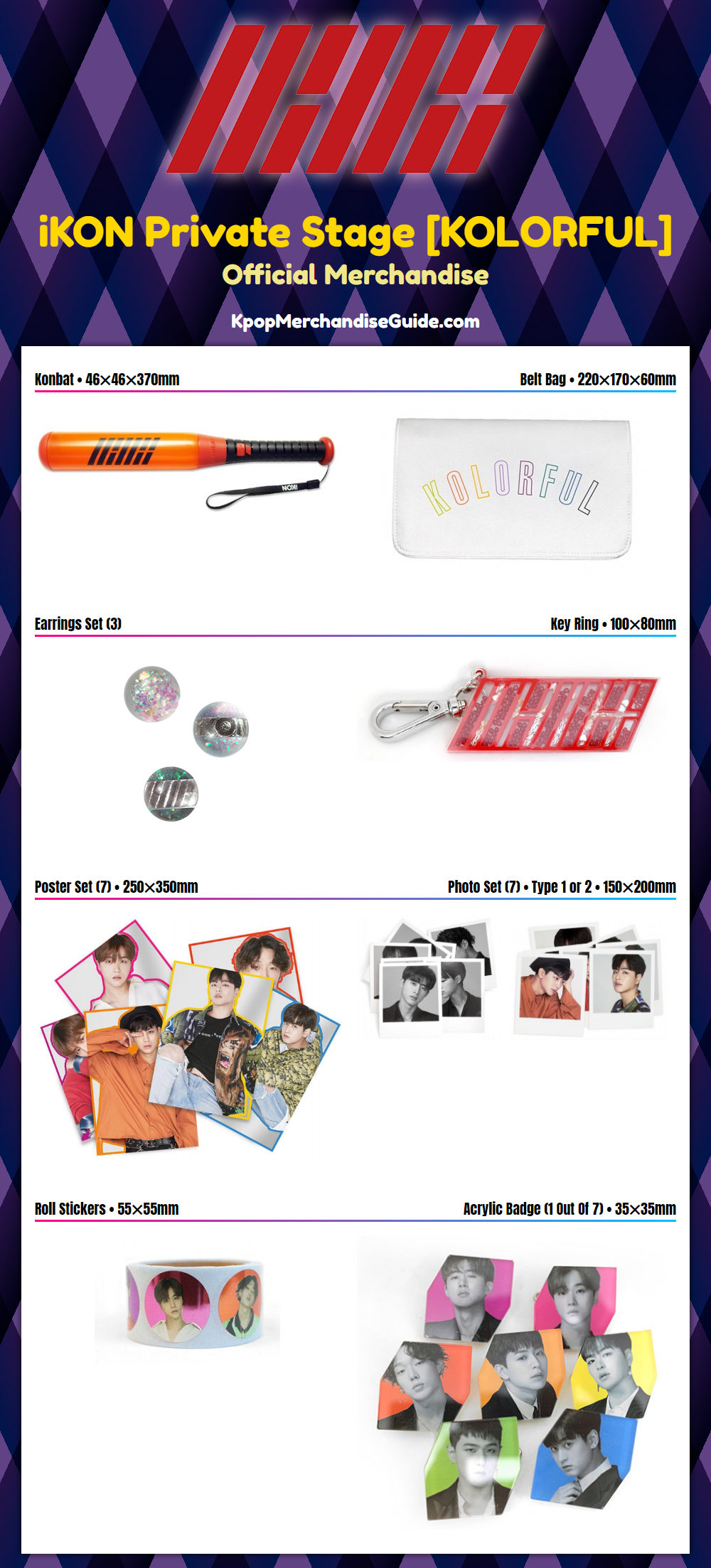 iKON Private Stage Kolorful Merchandise