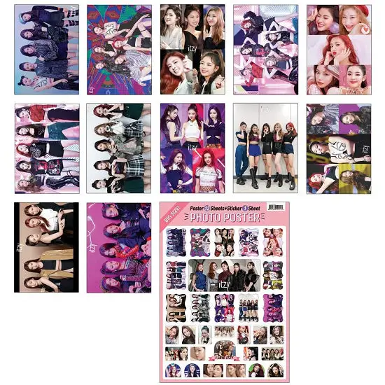 ITZY Posters And Stickers Set