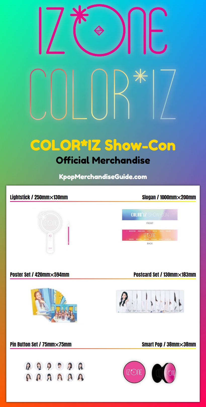 IZ*ONE COLOR*IZ Show-Con Merchandise