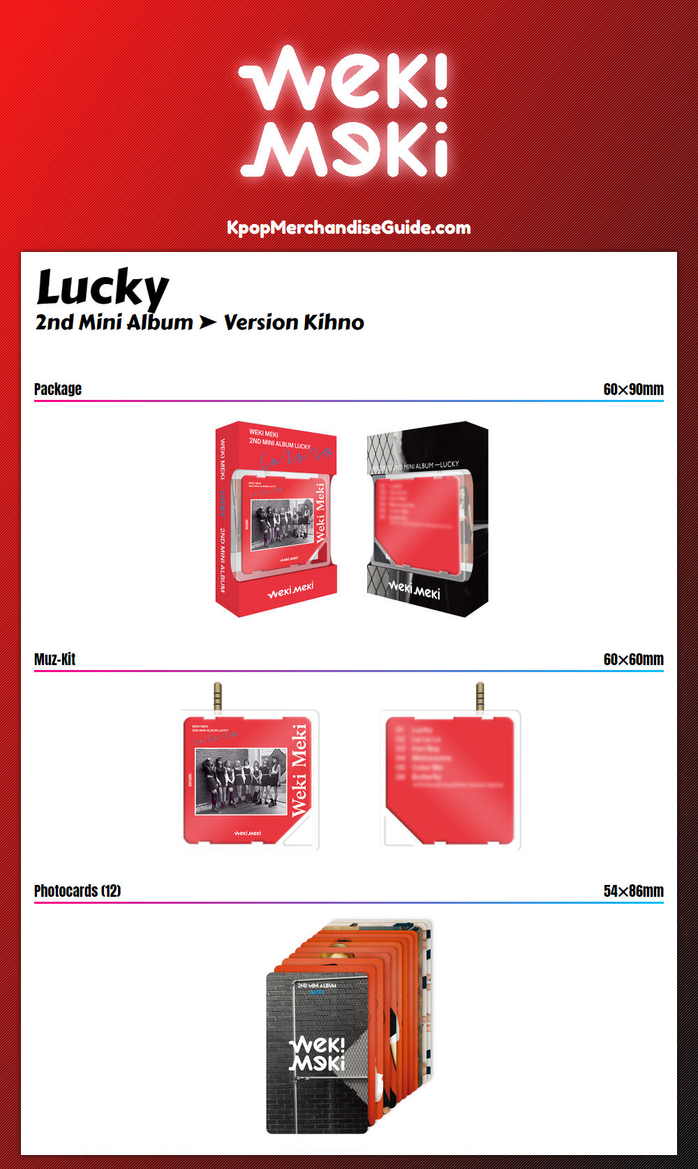 Weki Meki Lucky Album - Kihno Version