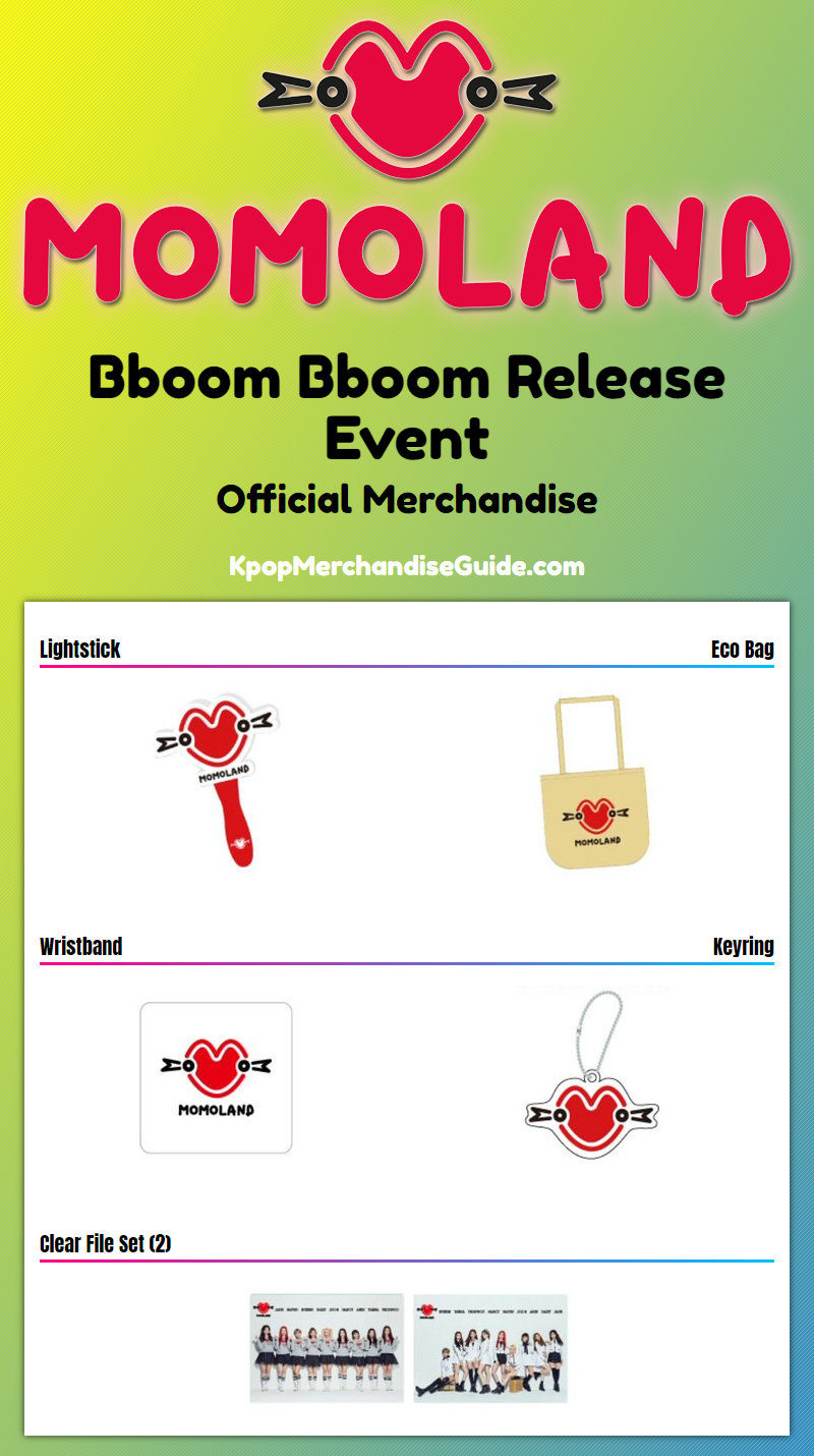 Bboom Bboom Release Event Merchandise