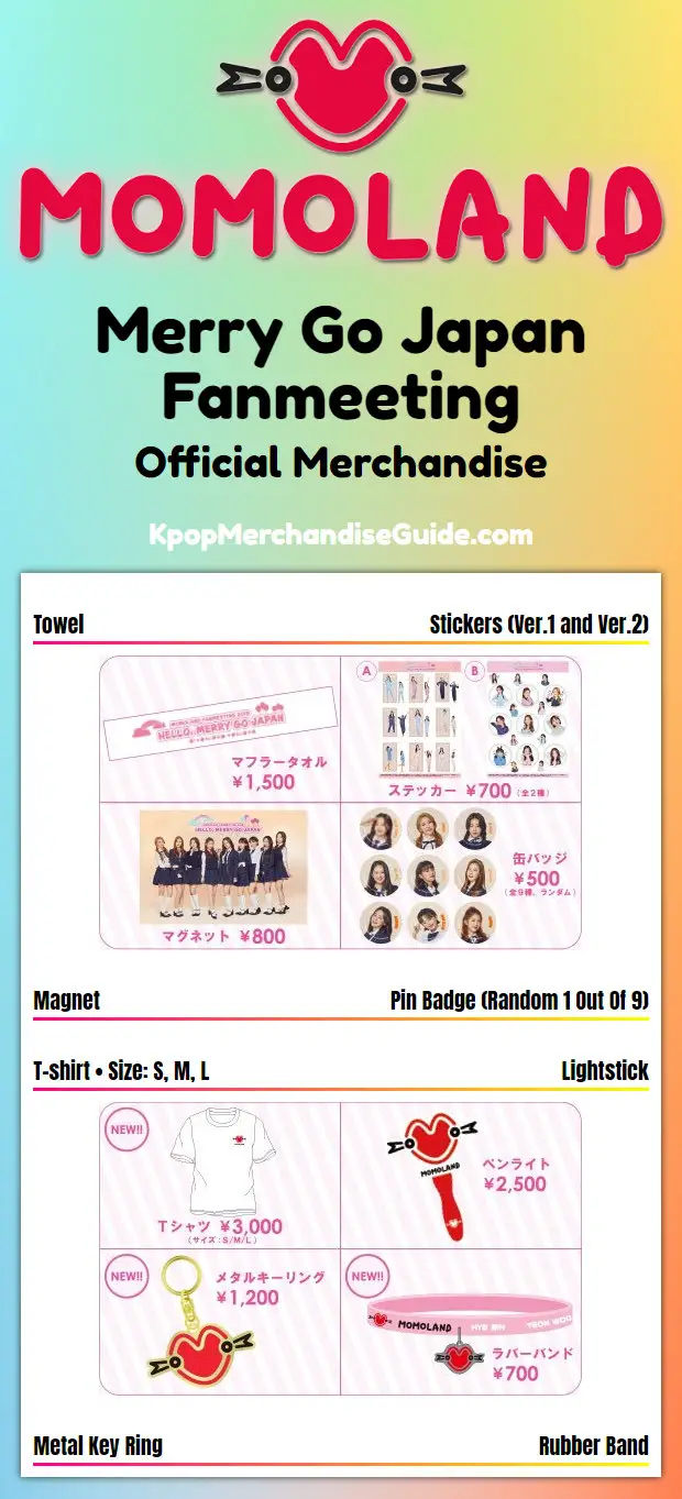 Hello, Merry Go Japan Fanmeeting Merchandise